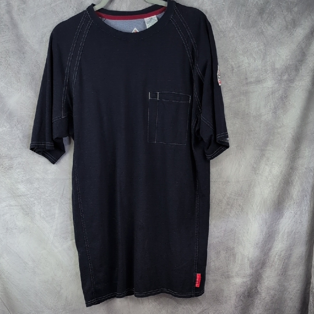 Bulwark FR Navy Blue Pocket T-Shirt Men’s Medium